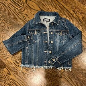Katie j denim jacket sz large kids NWOT